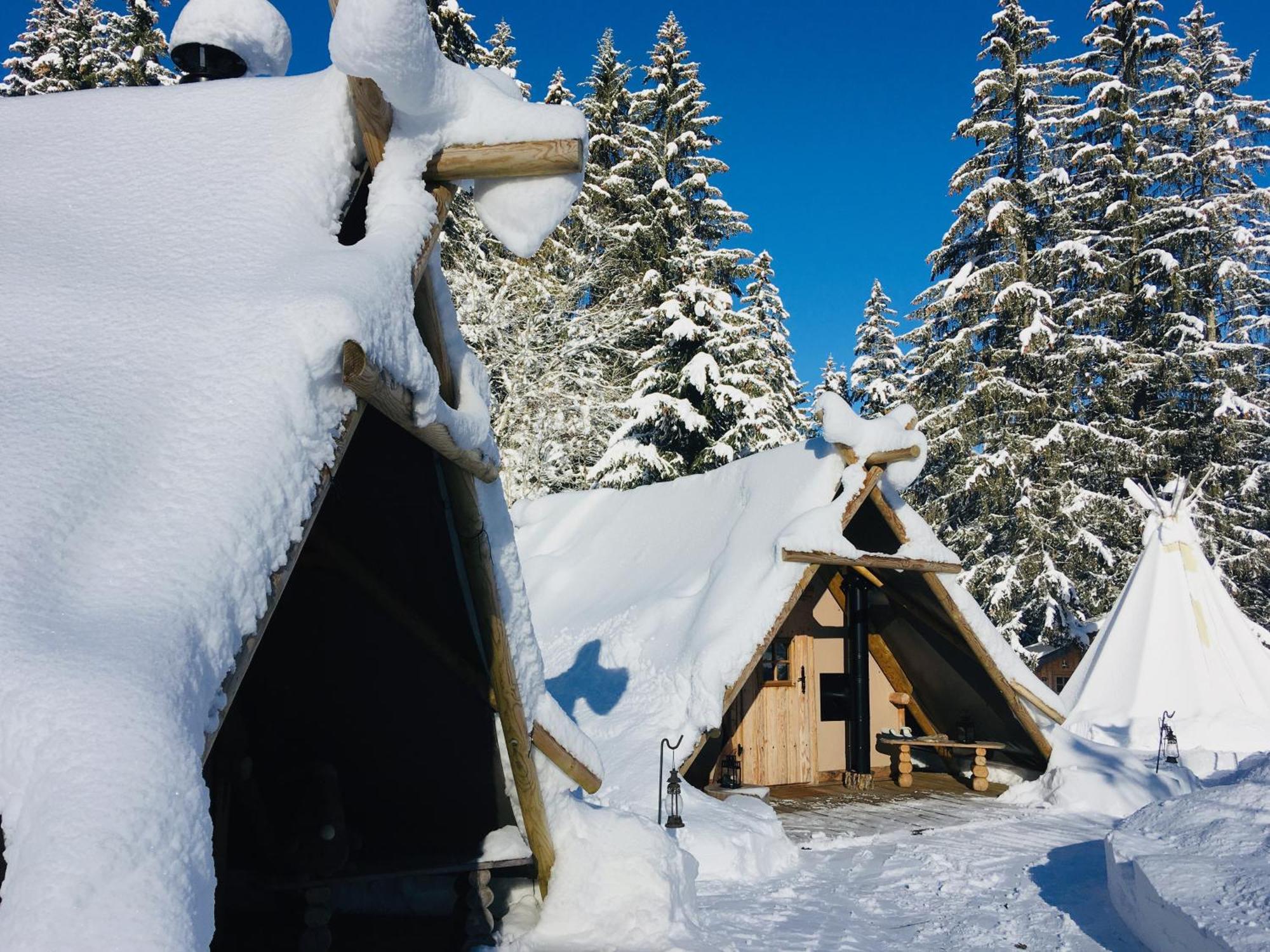 Altipik - Lodges Insolites Mont-Saxonnex Экстерьер фото