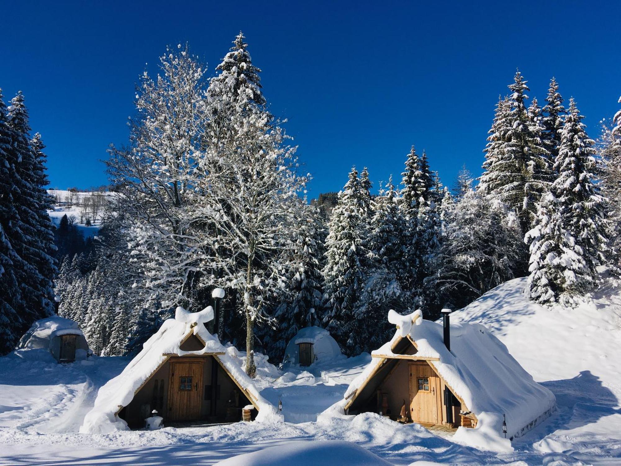 Altipik - Lodges Insolites Mont-Saxonnex Экстерьер фото